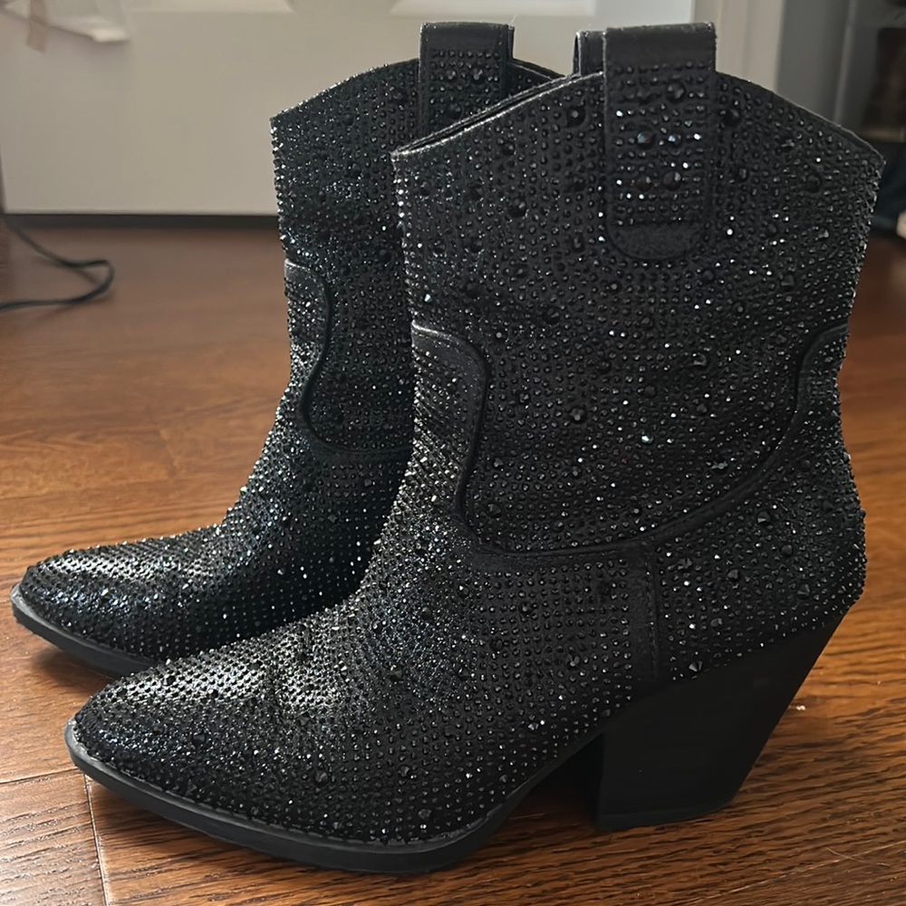Sequin Boots